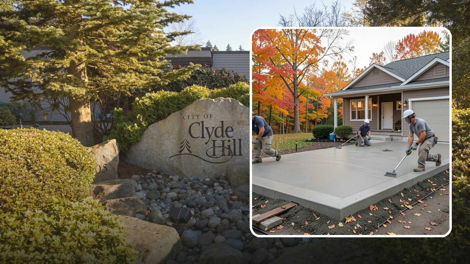 Concrete Pad Installation in Clyde Hill, King County, WA - Level, load-rated pads for hot tubs, sheds, AC units, and RV parking that won't sink into wet soil.
