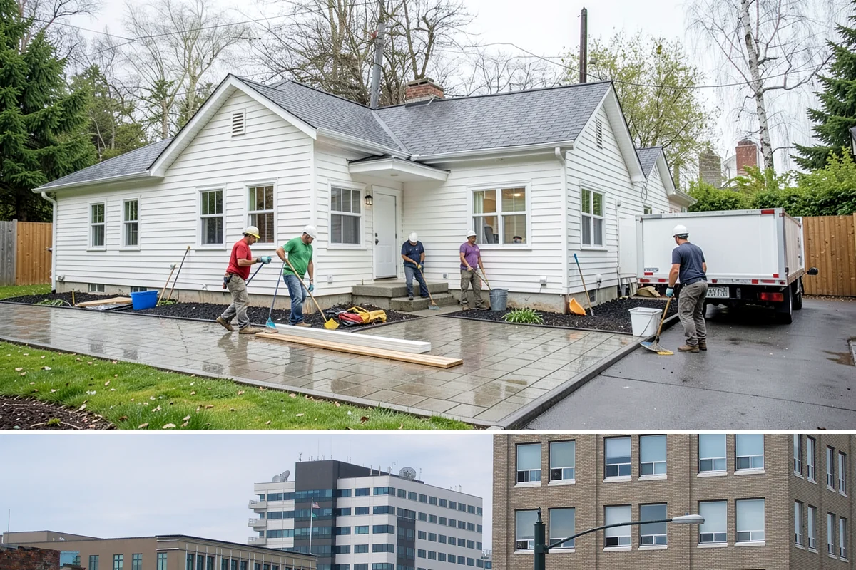 Concrete Pad Installation in Everett, Snohomish County, WA - Drier months make base compaction and curing more reliable, though pads can be scheduled year-round with protection.