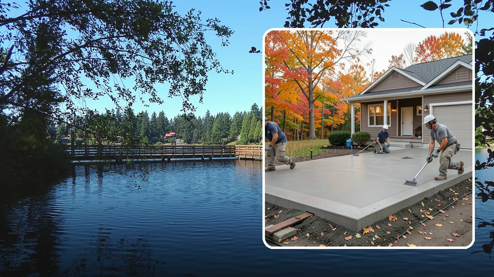Concrete Pad Installation in Federal Way, King County, WA - Level, load-rated pads for hot tubs, sheds, AC units, and RV parking that won't sink into wet soil.