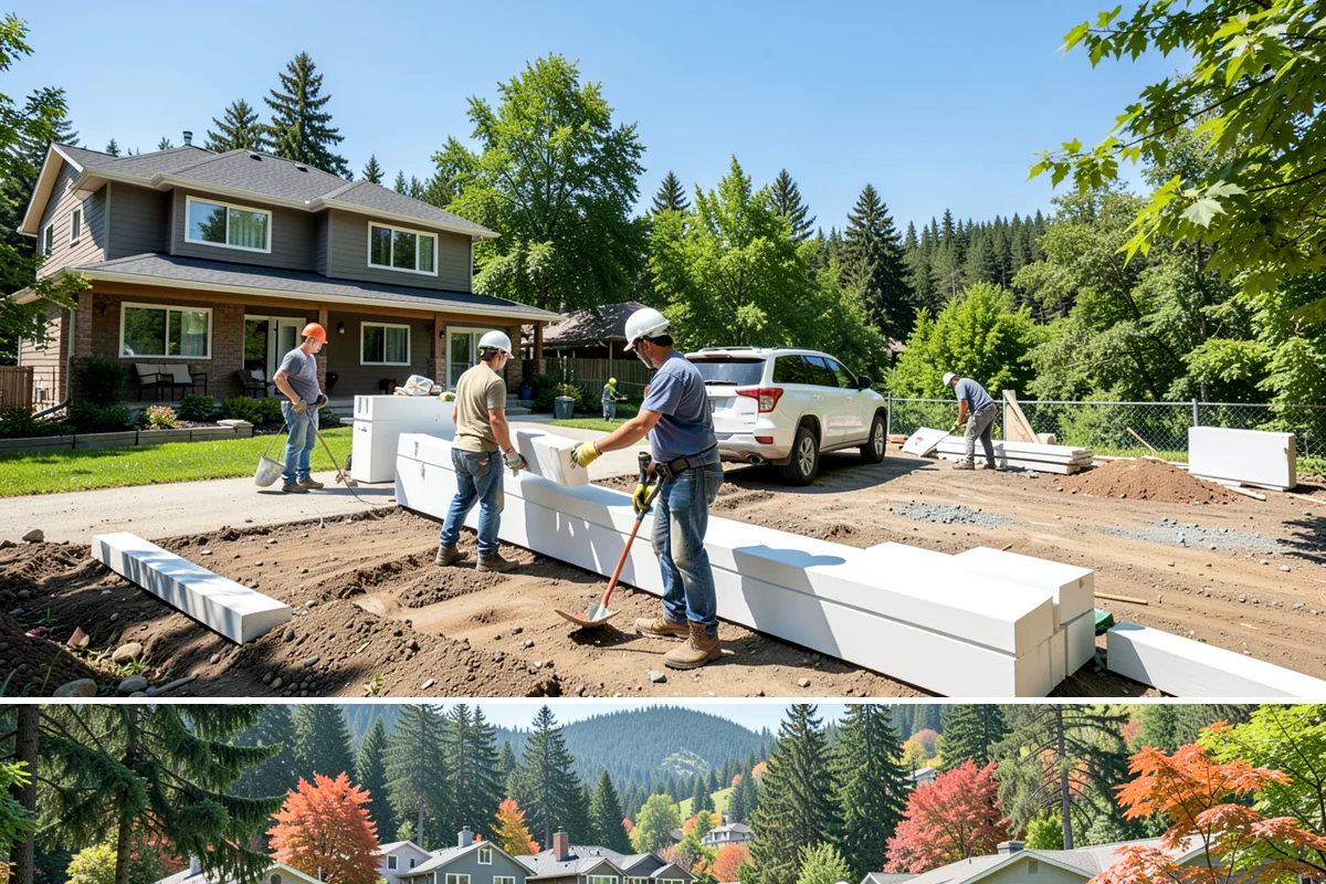 Concrete Pad Installation in Fircrest, Pierce County, WA - Drier months make base compaction and curing more reliable, though pads can be scheduled year-round with protection.