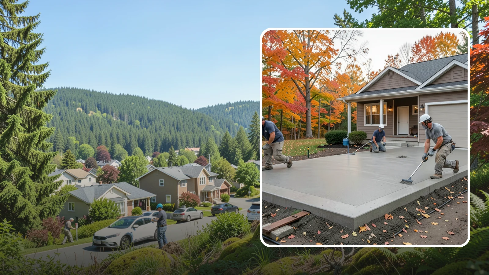 Concrete Pad Installation in Index, Snohomish County, WA - Level, load-rated pads for hot tubs, sheds, AC units, and RV parking that won't sink into wet soil.