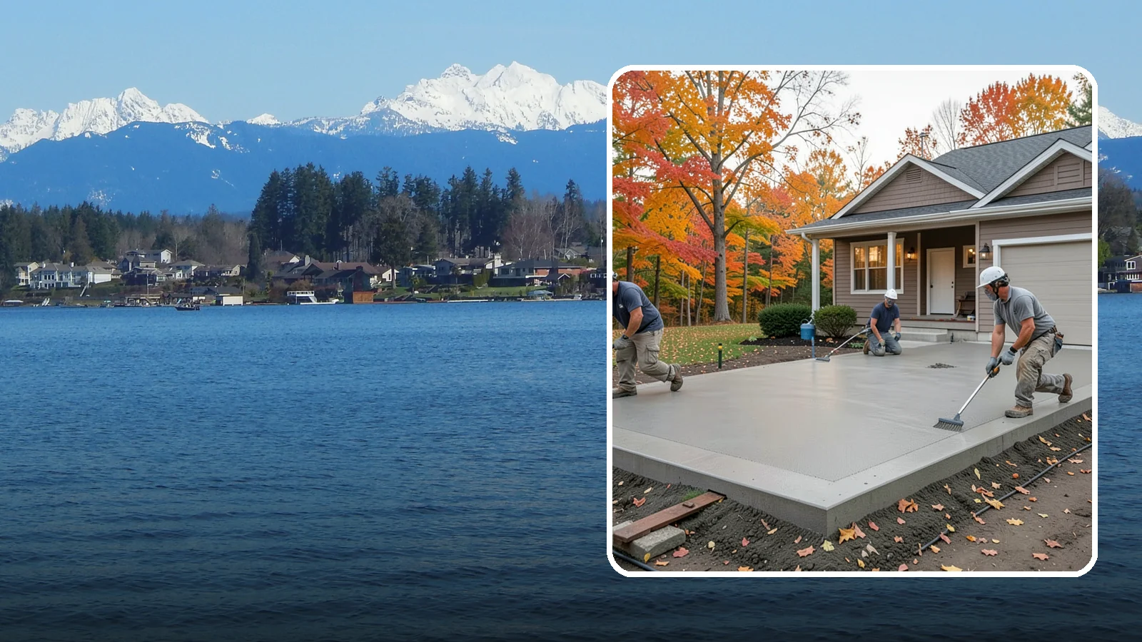Concrete Pad Installation in Lake Stevens, Snohomish County, WA - Level, load-rated pads for hot tubs, sheds, AC units, and RV parking that won't sink into wet soil.