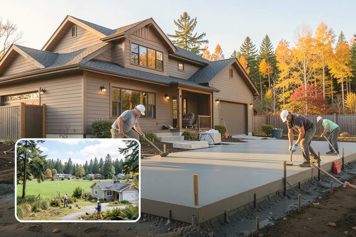 Concrete Pad Installation in Lyman, Skagit County, WA - Load-matched thickness for the intended use