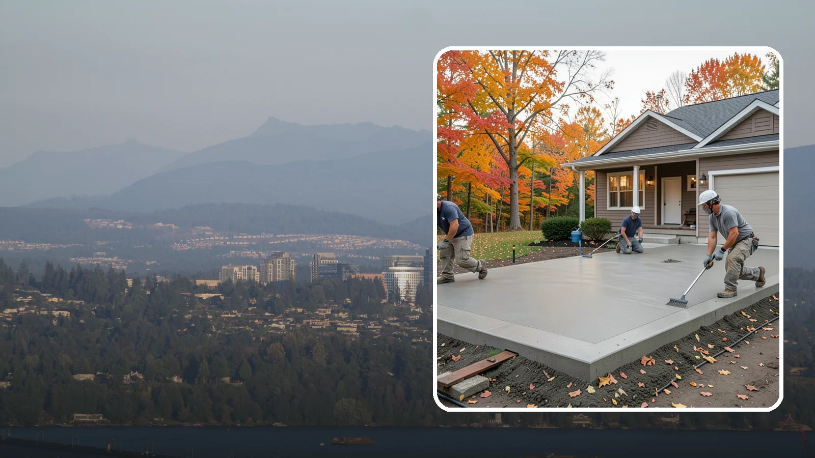 Concrete Pad Installation in Medina, King County, WA - Level, load-rated pads for hot tubs, sheds, AC units, and RV parking that won't sink into wet soil.