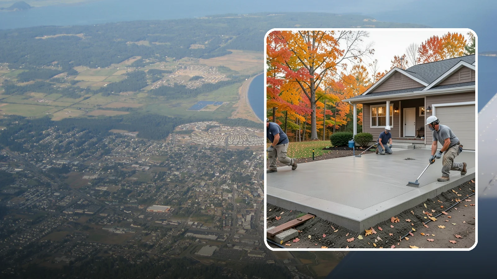 Concrete Pad Installation in Oak Harbor, Island County, WA - Level, load-rated pads for hot tubs, sheds, AC units, and RV parking that won't sink into wet soil.