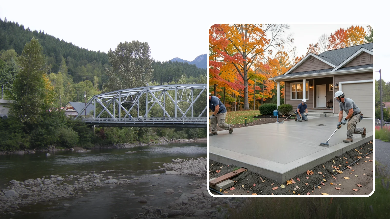 Concrete Pad Installation in Skykomish, King County, WA - Level, load-rated pads for hot tubs, sheds, AC units, and RV parking that won't sink into wet soil.