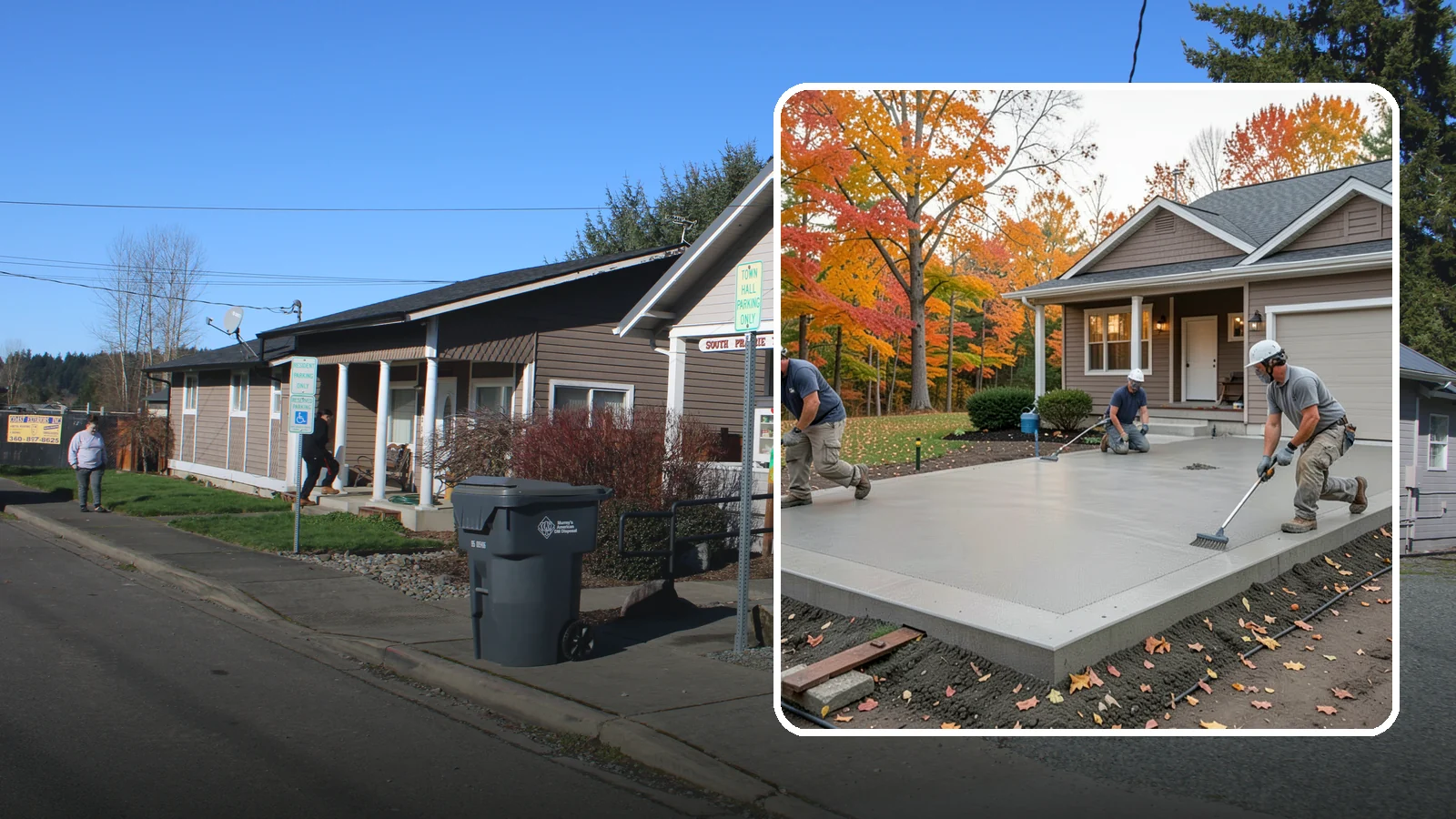 Concrete Pad Installation in South Prairie, Pierce County, WA - Level, load-rated pads for hot tubs, sheds, AC units, and RV parking that won't sink into wet soil.