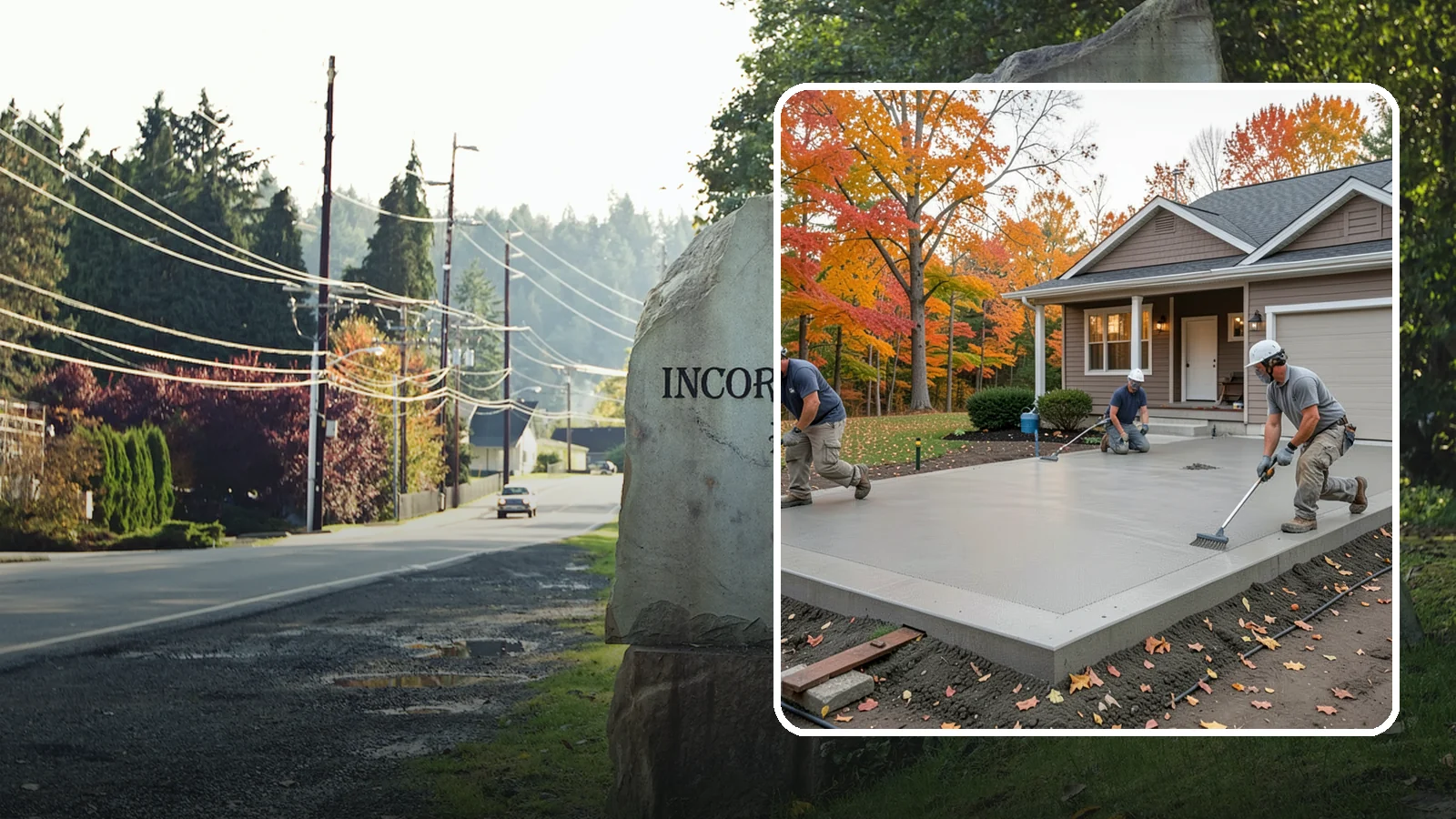 Concrete Pad Installation in Wilkeson, Pierce County, WA - Level, load-rated pads for hot tubs, sheds, AC units, and RV parking that won't sink into wet soil.