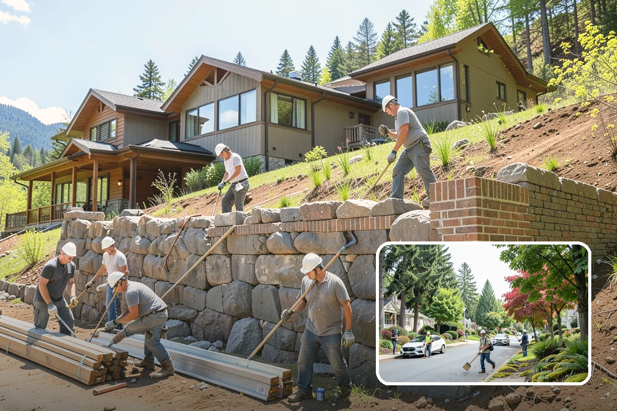 Concrete Patio Installation in Beaux Arts Village, King County, WA - Durable, long-lasting hardscape surface