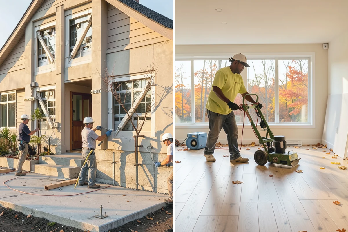 Concrete Patio Installation in Beaux Arts Village, King County, WA - Excavate and compact a well-drained base
