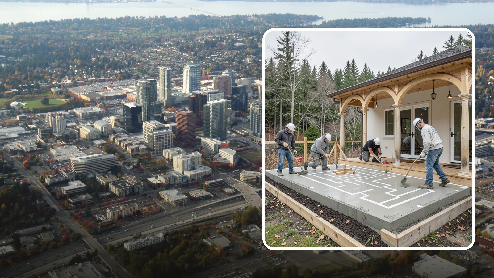 Concrete Patio Installation in Bellevue, King County, WA - Concrete patio installation that delivers a durable, low-maintenance foundation for outdoor living.