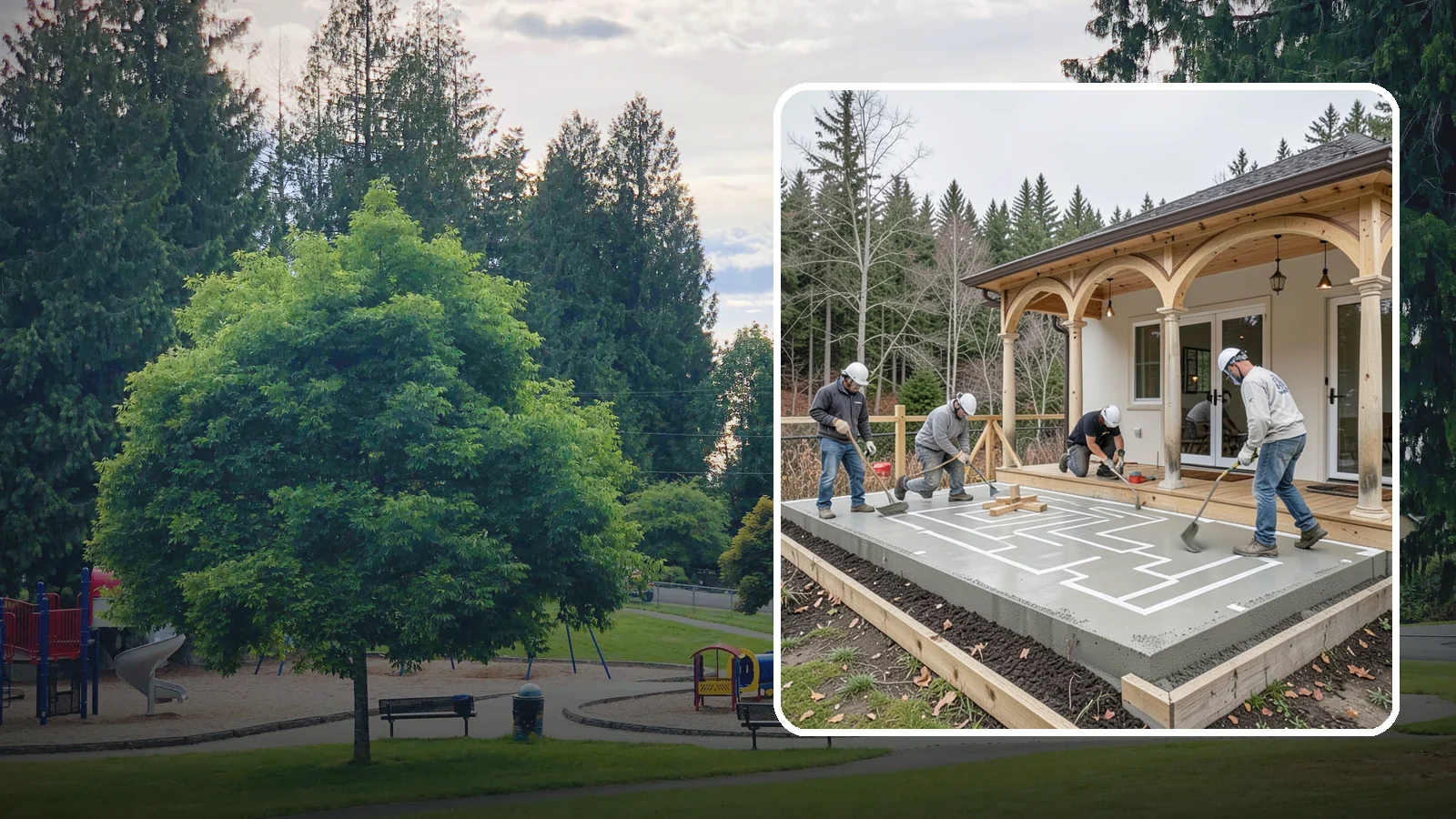 Concrete Patio Installation in Bonney Lake, Pierce County, WA - Concrete patio installation that delivers a durable, low-maintenance foundation for outdoor living.