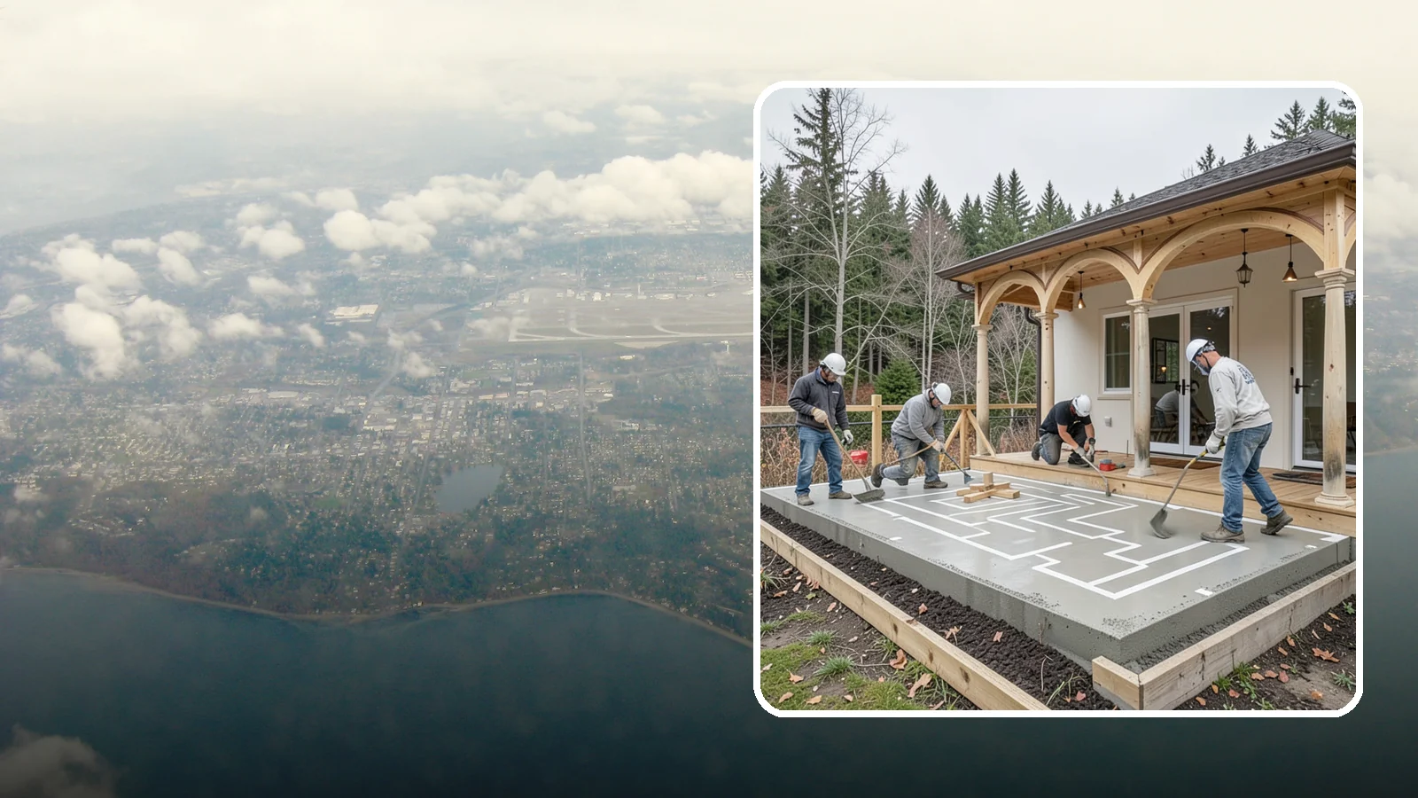 Concrete Patio Installation in Burien, King County, WA - Concrete patio installation that delivers a durable, low-maintenance foundation for outdoor living.