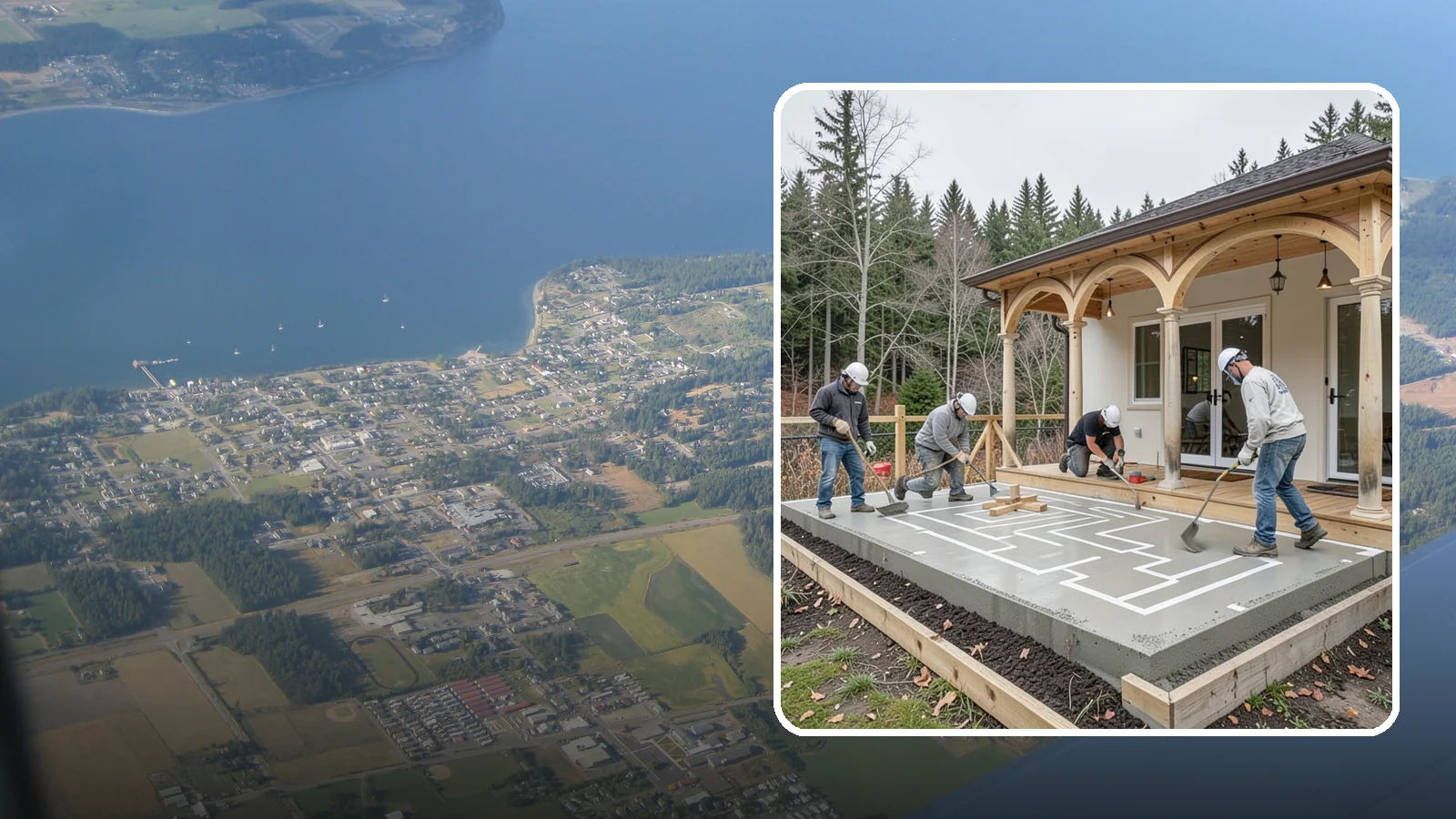 Concrete Patio Installation in Coupeville, Island County, WA - Concrete patio installation that delivers a durable, low-maintenance foundation for outdoor living.