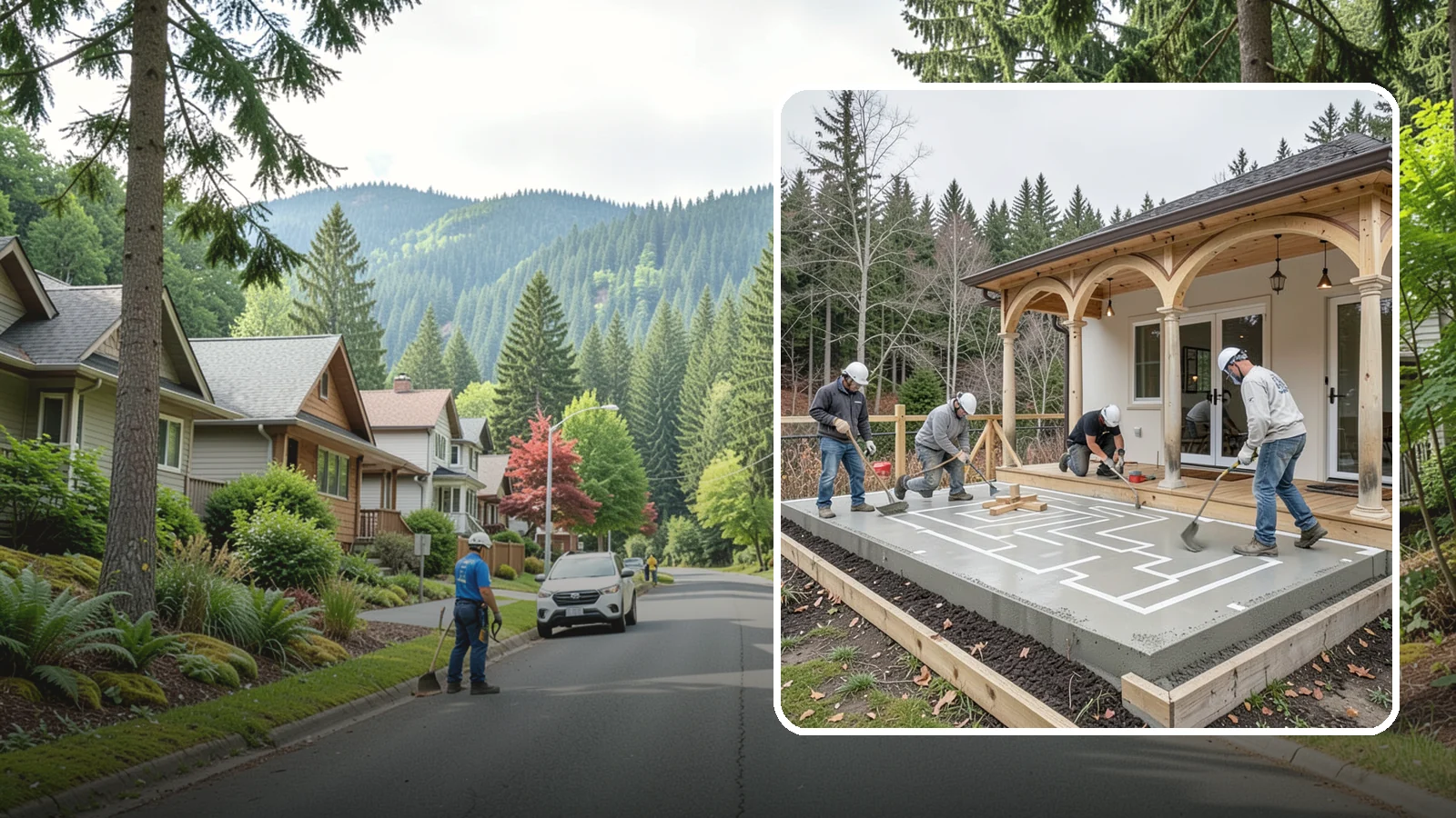 Concrete Patio Installation in Darrington, Snohomish County, WA - Concrete patio installation that delivers a durable, low-maintenance foundation for outdoor living.
