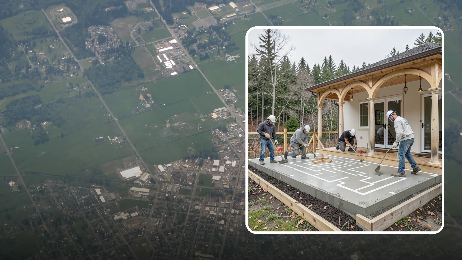 Concrete Patio Installation in Enumclaw, King County, WA - Concrete patio installation that delivers a durable, low-maintenance foundation for outdoor living.