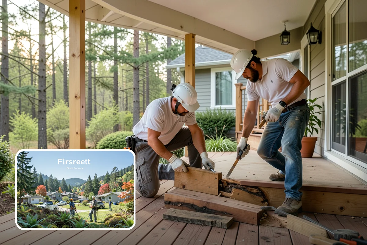 Concrete Patio Installation in Fircrest, Pierce County, WA - Durable, long-lasting hardscape surface