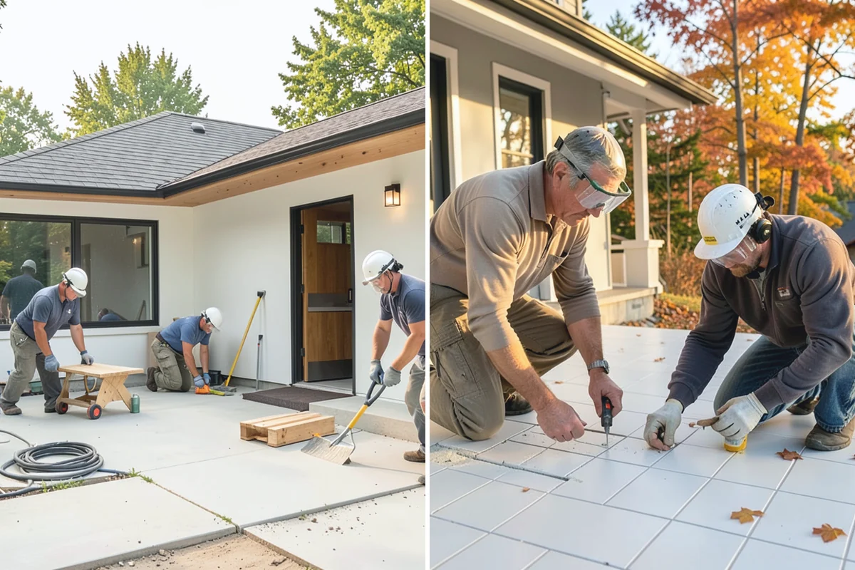 Concrete Patio Installation in Hamilton, Skagit County, WA - Excavate and compact a well-drained base