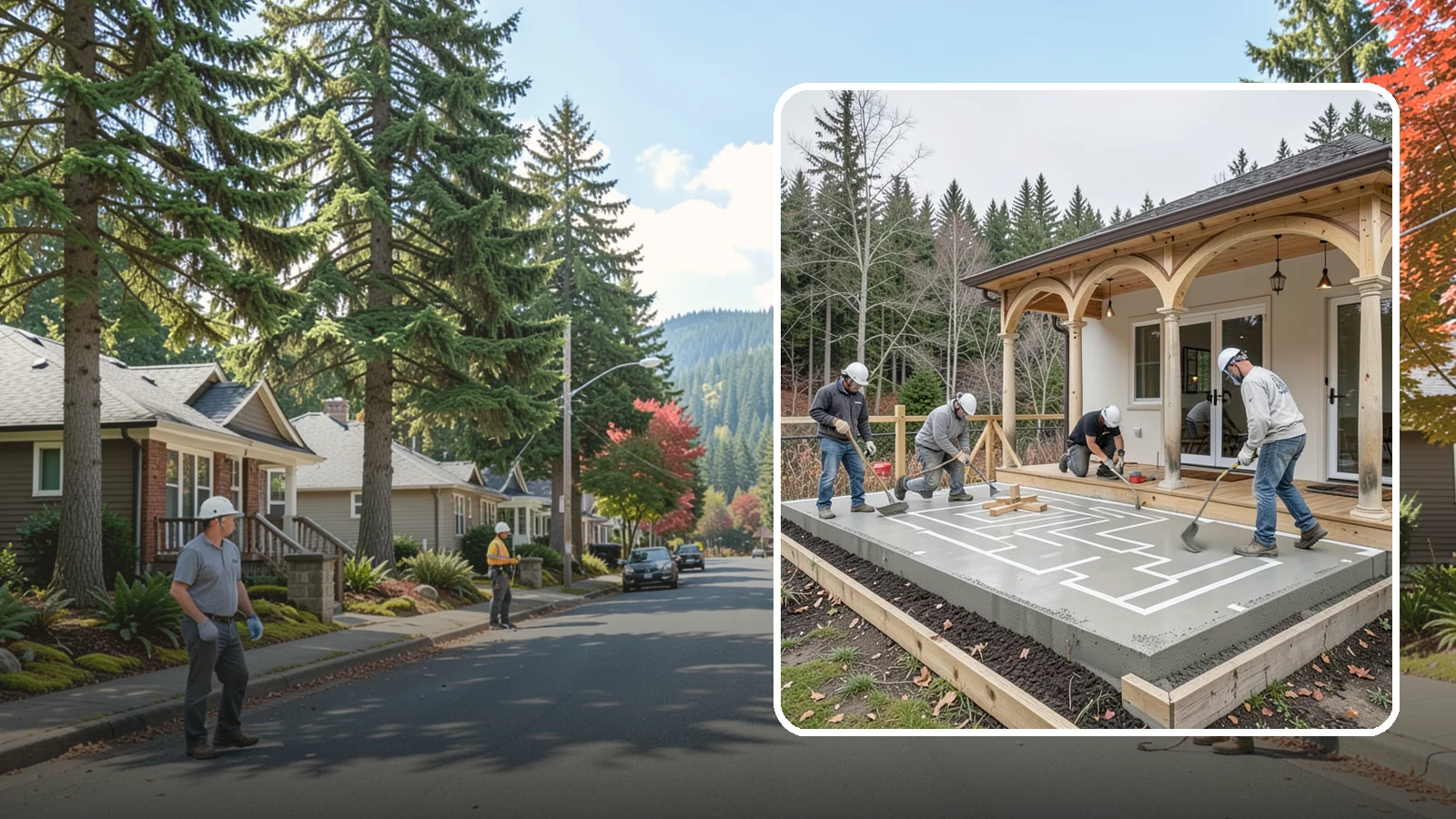 Concrete Patio Installation in Hunts Point, King County, WA - Concrete patio installation that delivers a durable, low-maintenance foundation for outdoor living.