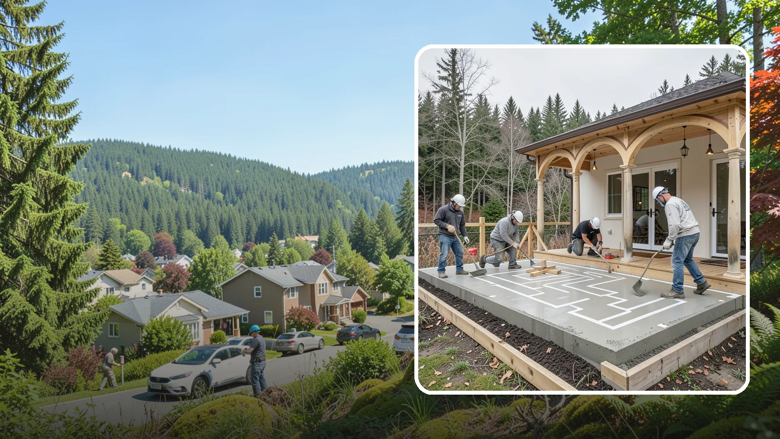 Concrete Patio Installation in Index, Snohomish County, WA - Concrete patio installation that delivers a durable, low-maintenance foundation for outdoor living.