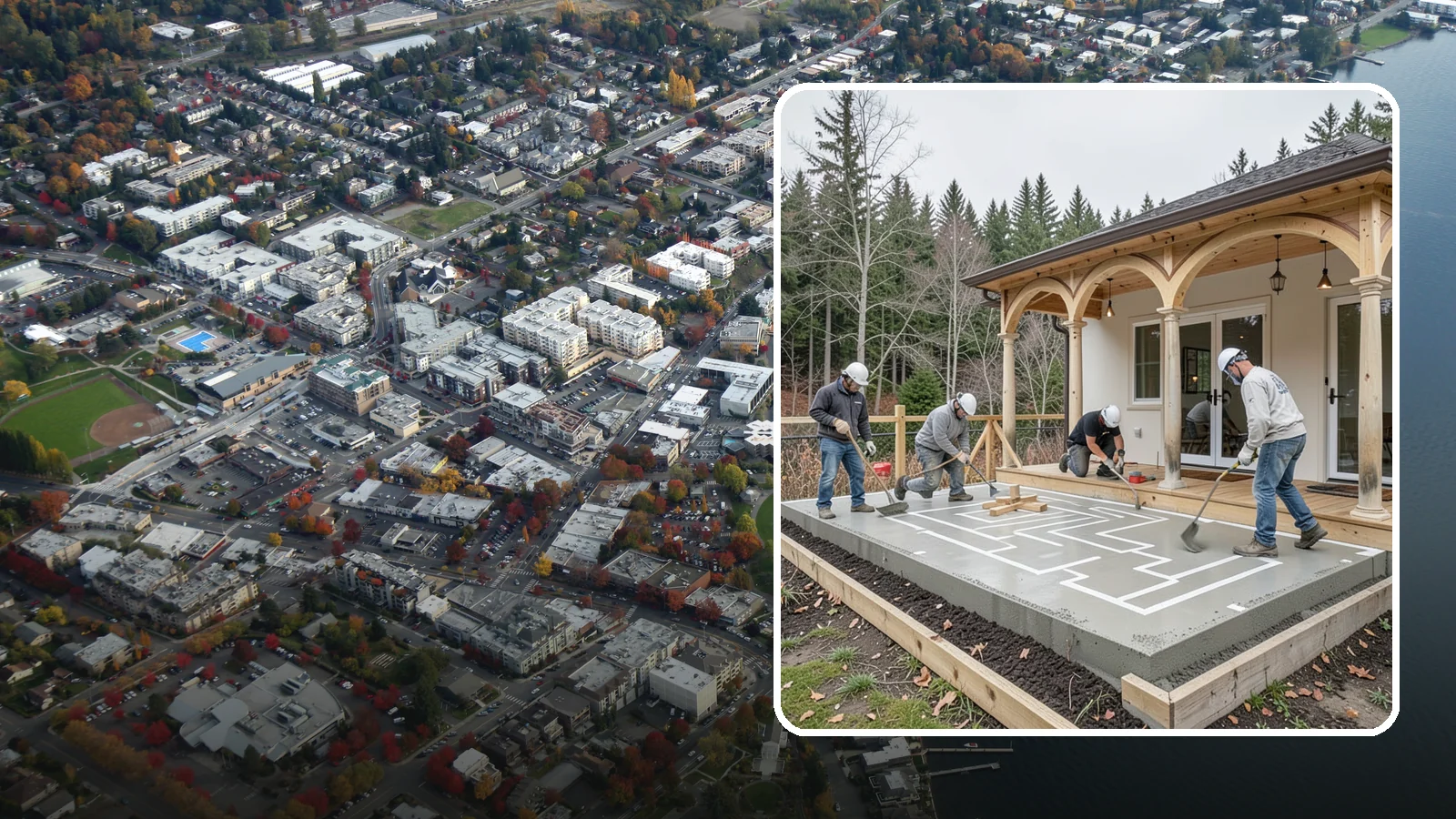 Concrete Patio Installation in Kirkland, King County, WA - Concrete patio installation that delivers a durable, low-maintenance foundation for outdoor living.
