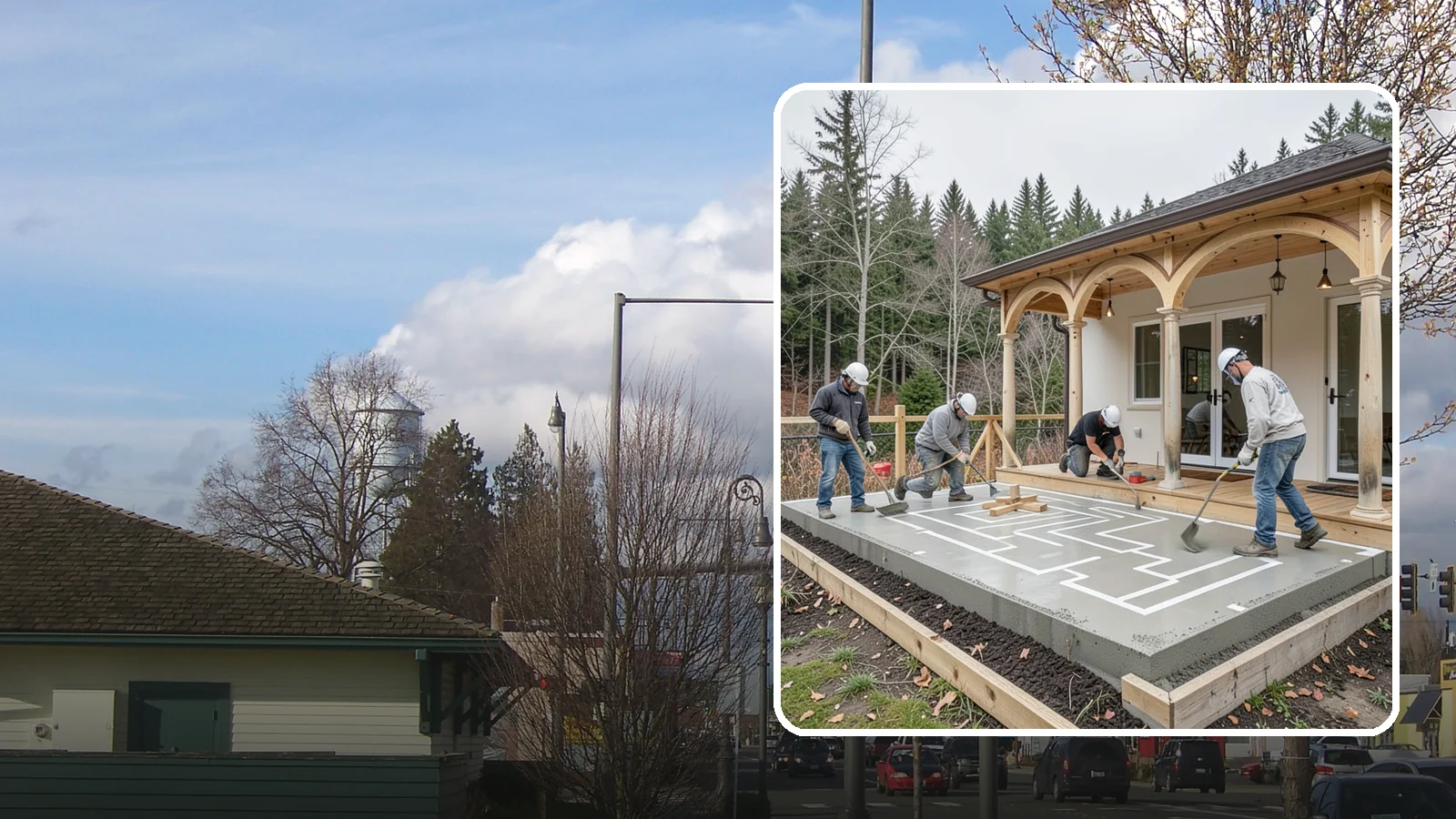 Concrete Patio Installation in Marysville, Snohomish County, WA - Concrete patio installation that delivers a durable, low-maintenance foundation for outdoor living.
