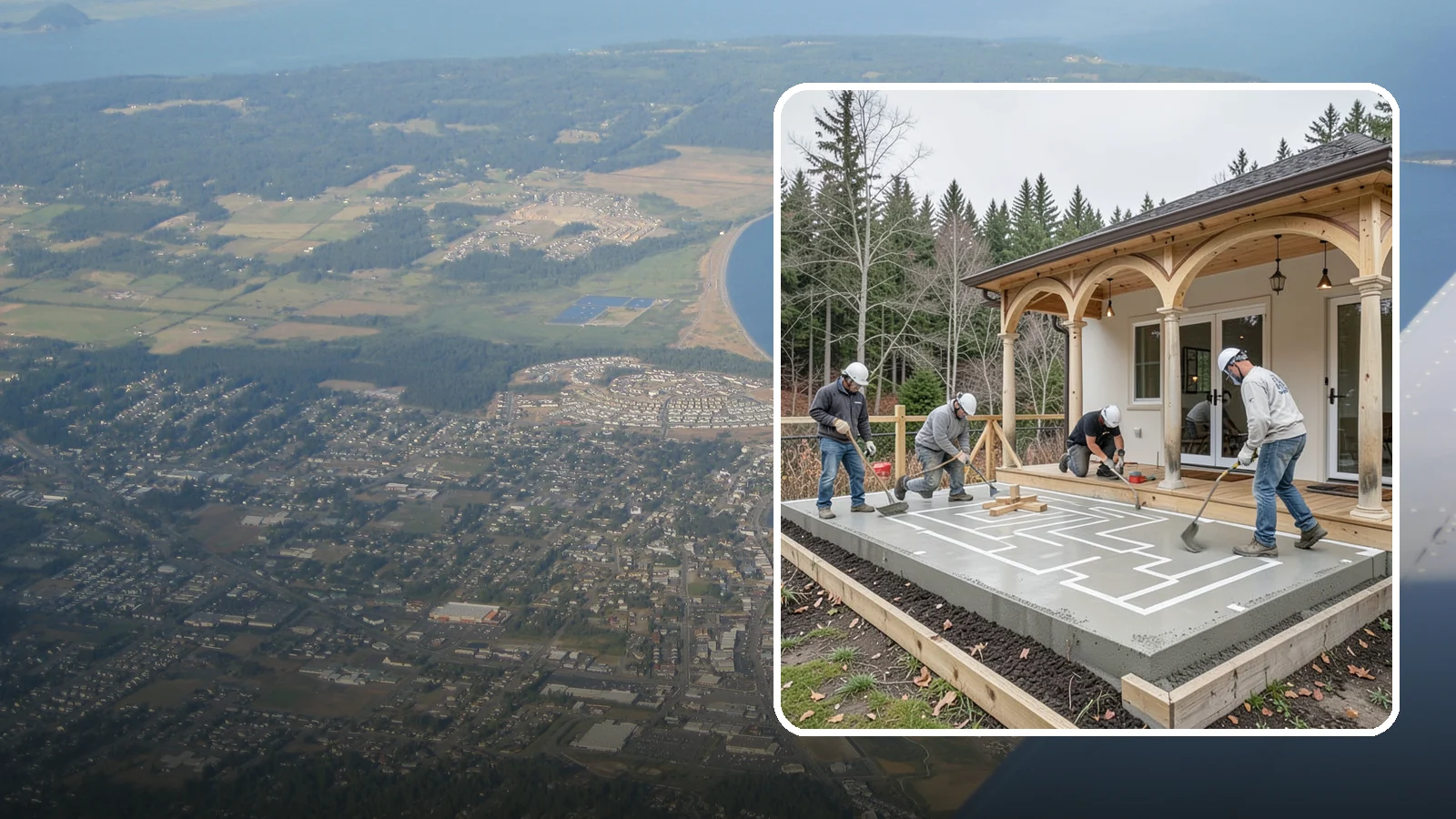 Concrete Patio Installation in Oak Harbor, Island County, WA - Concrete patio installation that delivers a durable, low-maintenance foundation for outdoor living.