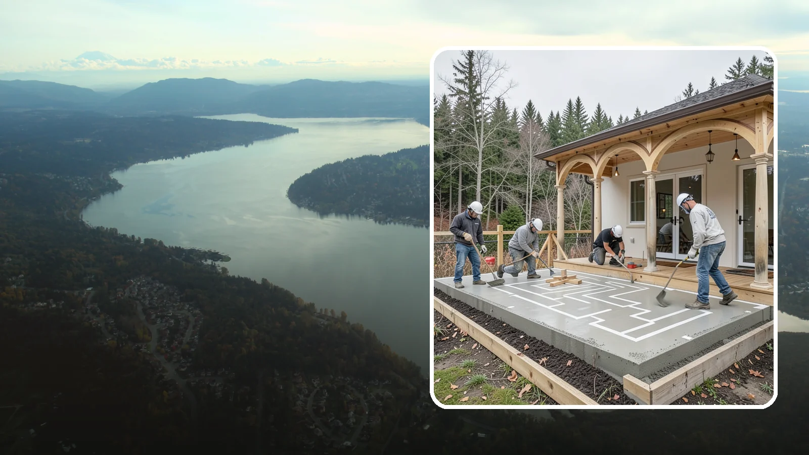 Concrete Patio Installation in Sammamish, King County, WA - Concrete patio installation that delivers a durable, low-maintenance foundation for outdoor living.