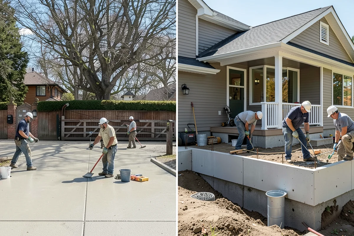 Concrete Patio Installation in Seattle, King County, WA - Excavate and compact a well-drained base