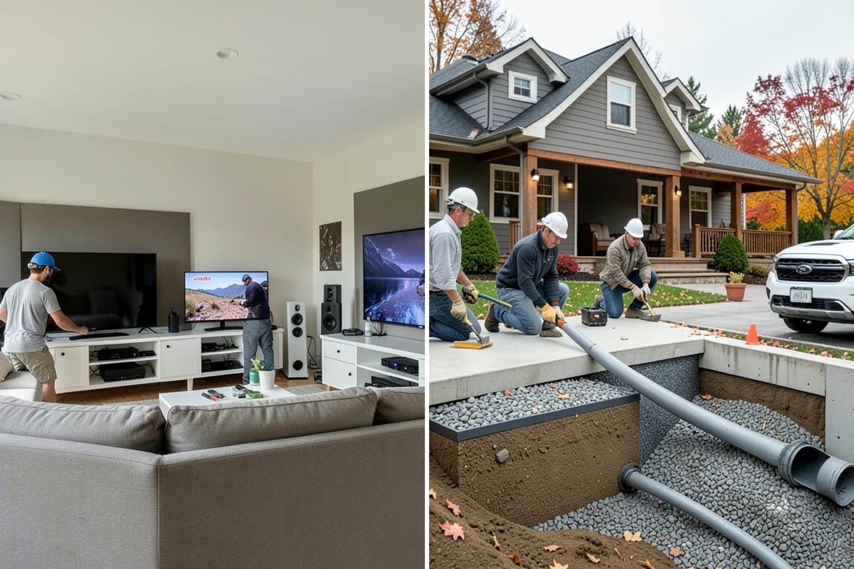 Concrete Patio Installation in Snoqualmie, King County, WA - Excavate and compact a well-drained base