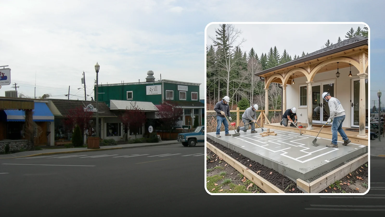 Concrete Patio Installation in Stanwood, Snohomish County, WA - Concrete patio installation that delivers a durable, low-maintenance foundation for outdoor living.
