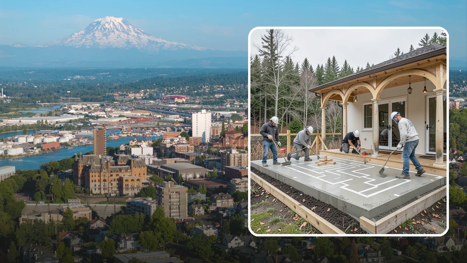 Concrete Patio Installation in Tacoma, Pierce County, WA - Concrete patio installation that delivers a durable, low-maintenance foundation for outdoor living.