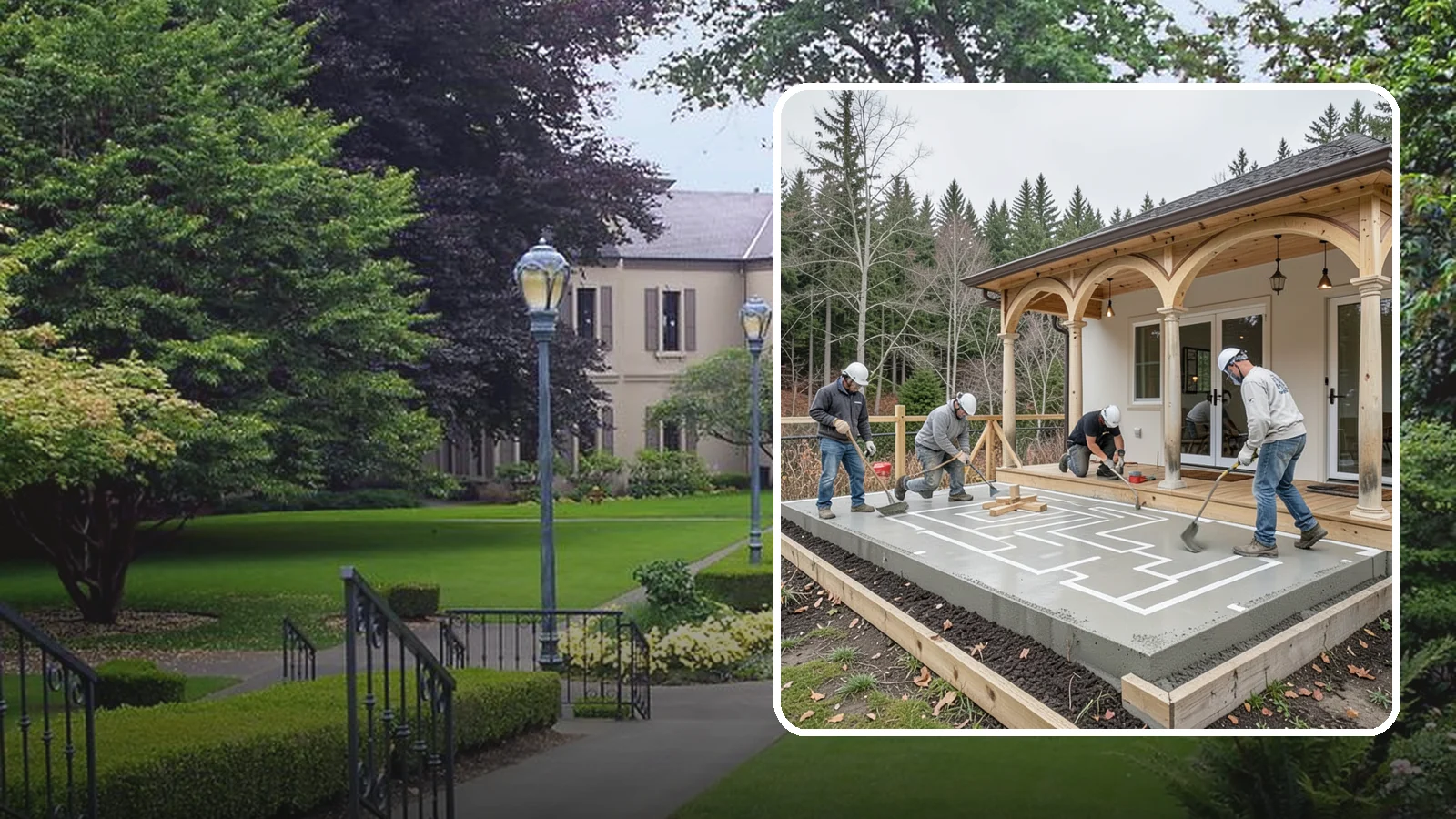 Concrete Patio Installation in Woodinville, King County, WA - Concrete patio installation that delivers a durable, low-maintenance foundation for outdoor living.
