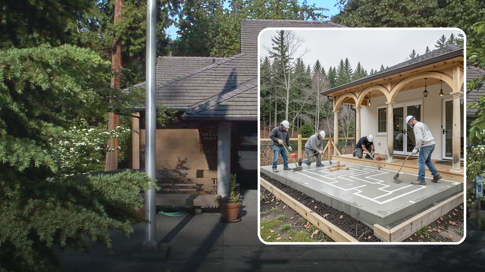 Concrete Patio Installation in Yarrow Point, King County, WA - Concrete patio installation that delivers a durable, low-maintenance foundation for outdoor living.