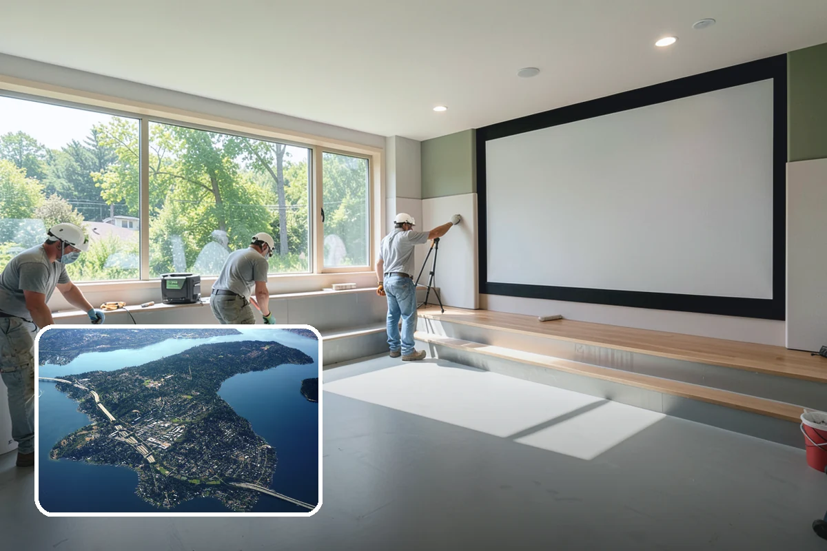 Concrete Polishing in Mercer Island, King County, WA - Sleek, light-reflecting finished surface