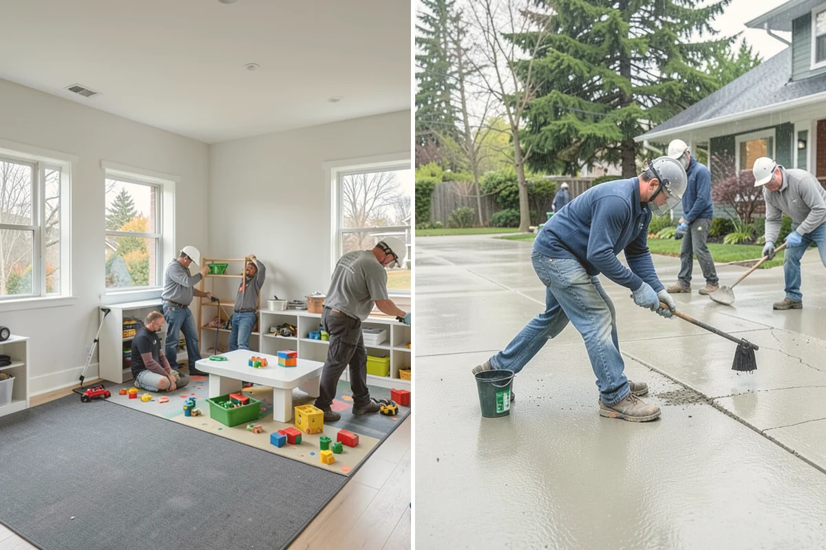 Concrete Polishing in Newcastle, King County, WA - Assess and repair the existing slab