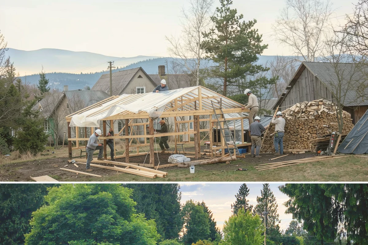 Concrete Removal in Bonney Lake, Pierce County, WA - Removal can be done in any season, though drier ground makes equipment access and hauling easier.