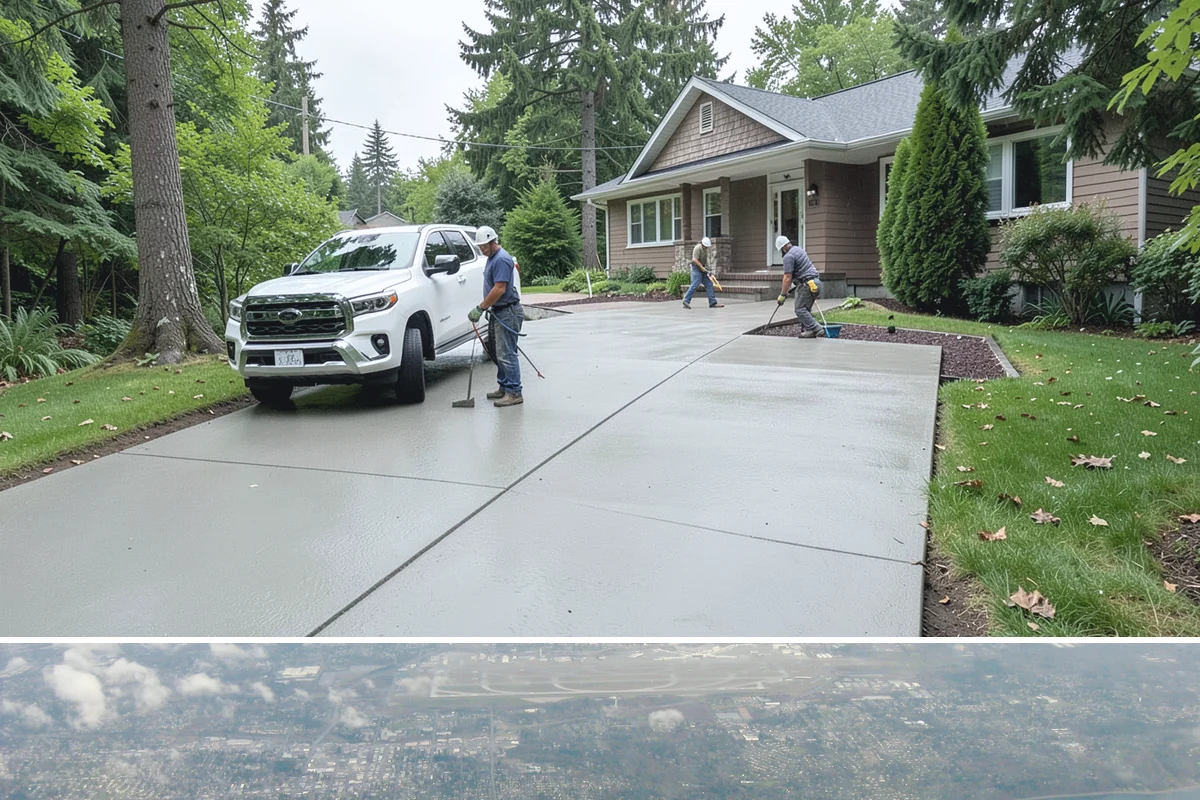 Concrete Removal in Burien, King County, WA - Removal can be done in any season, though drier ground makes equipment access and hauling easier.