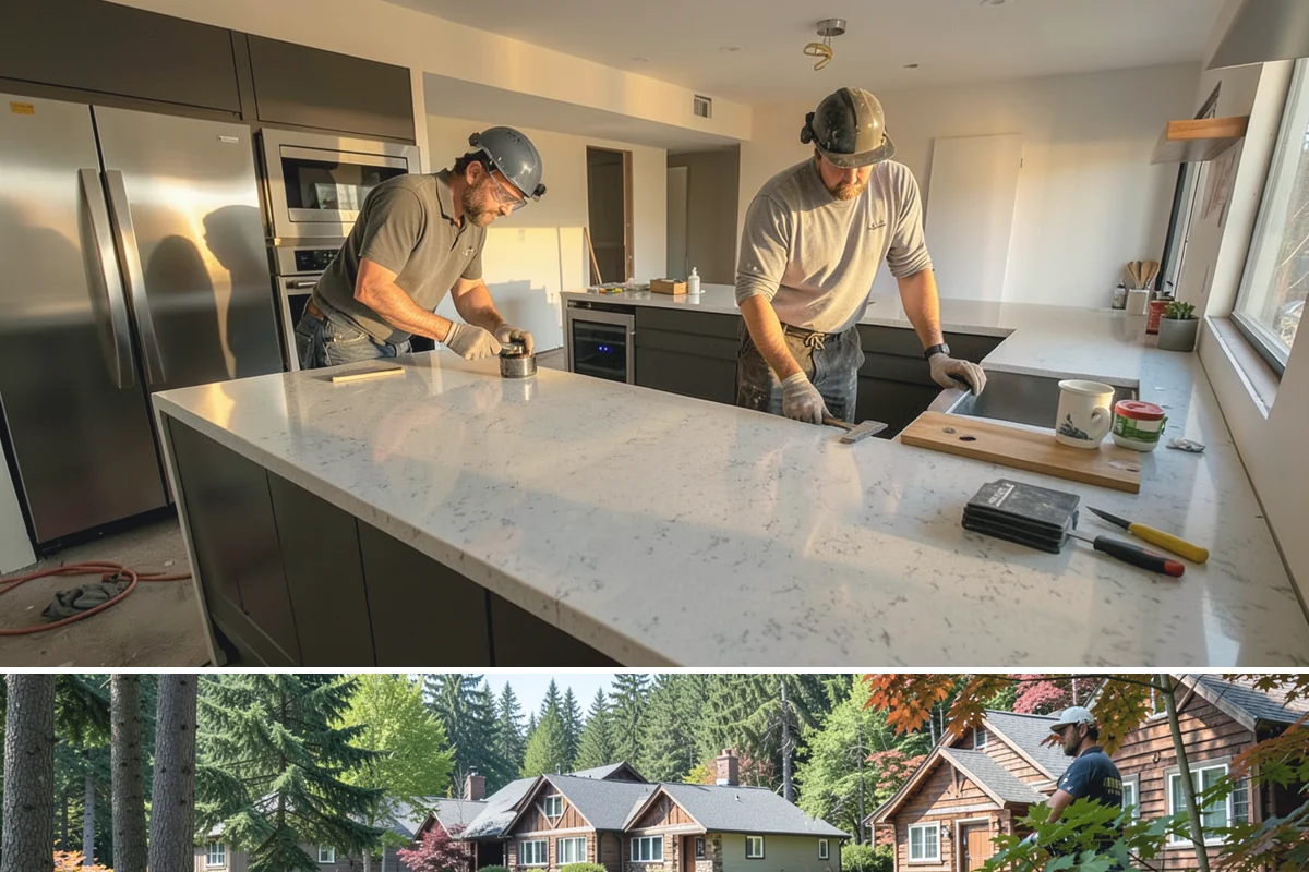 Concrete Removal in Edgewood, Pierce County, WA - Removal can be done in any season, though drier ground makes equipment access and hauling easier.