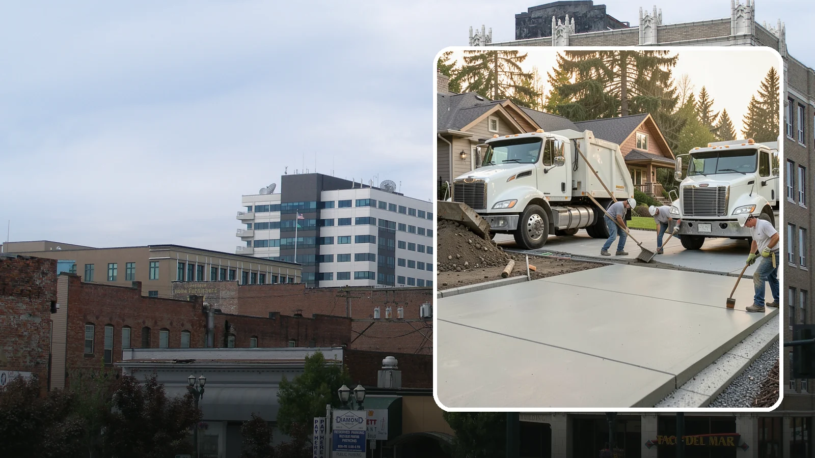 Concrete Removal in Everett, Snohomish County, WA - Safe, thorough demolition and haul-away of old concrete to clear the way for your next project.