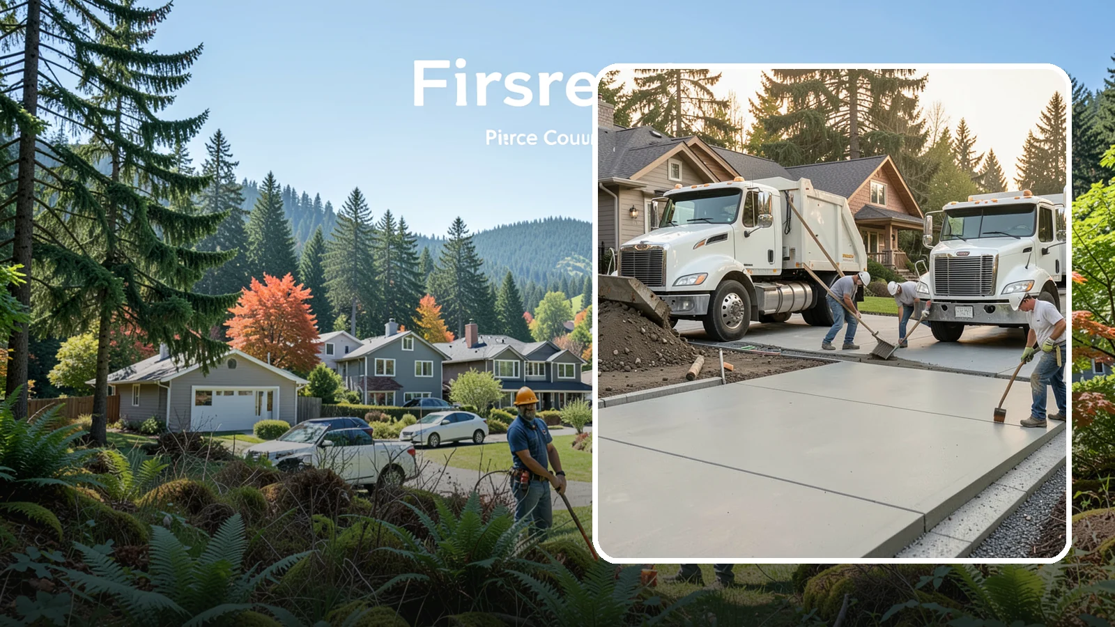 Concrete Removal in Fircrest, Pierce County, WA - Safe, thorough demolition and haul-away of old concrete to clear the way for your next project.
