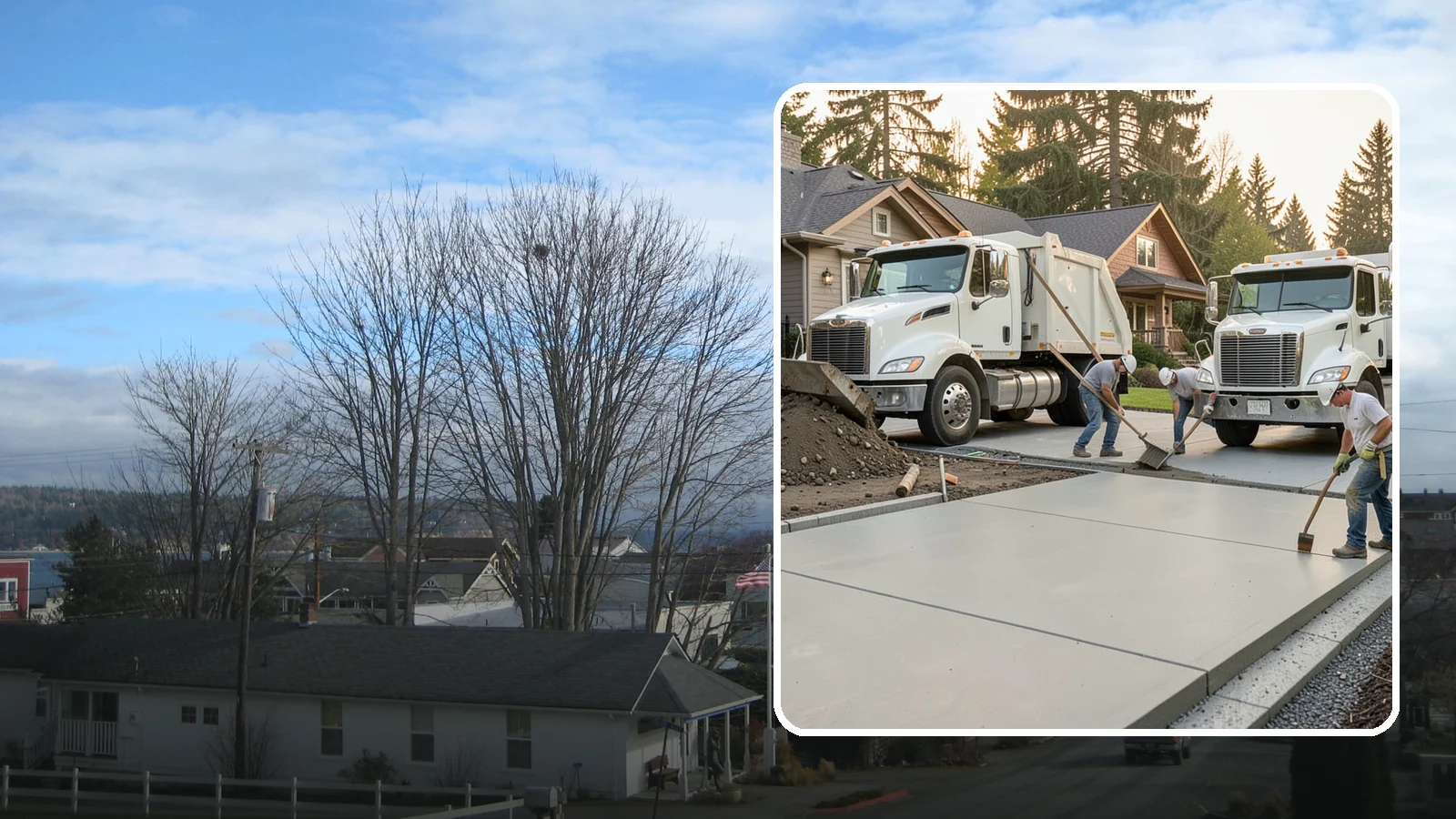 Concrete Removal in Langley, Island County, WA - Safe, thorough demolition and haul-away of old concrete to clear the way for your next project.