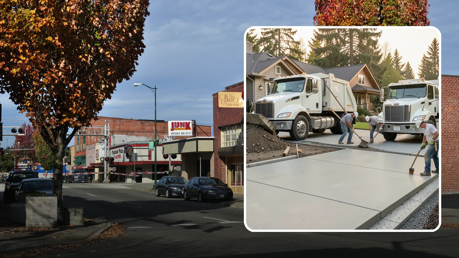 Concrete Removal in Puyallup, Pierce County, WA - Safe, thorough demolition and haul-away of old concrete to clear the way for your next project.