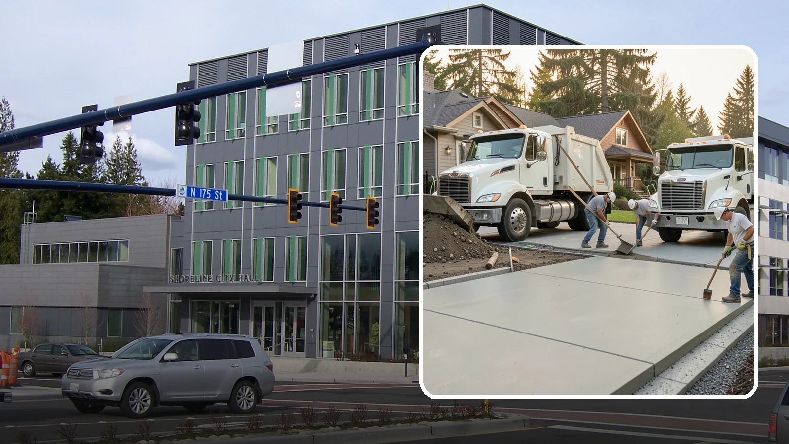 Concrete Removal in Shoreline, King County, WA - Safe, thorough demolition and haul-away of old concrete to clear the way for your next project.
