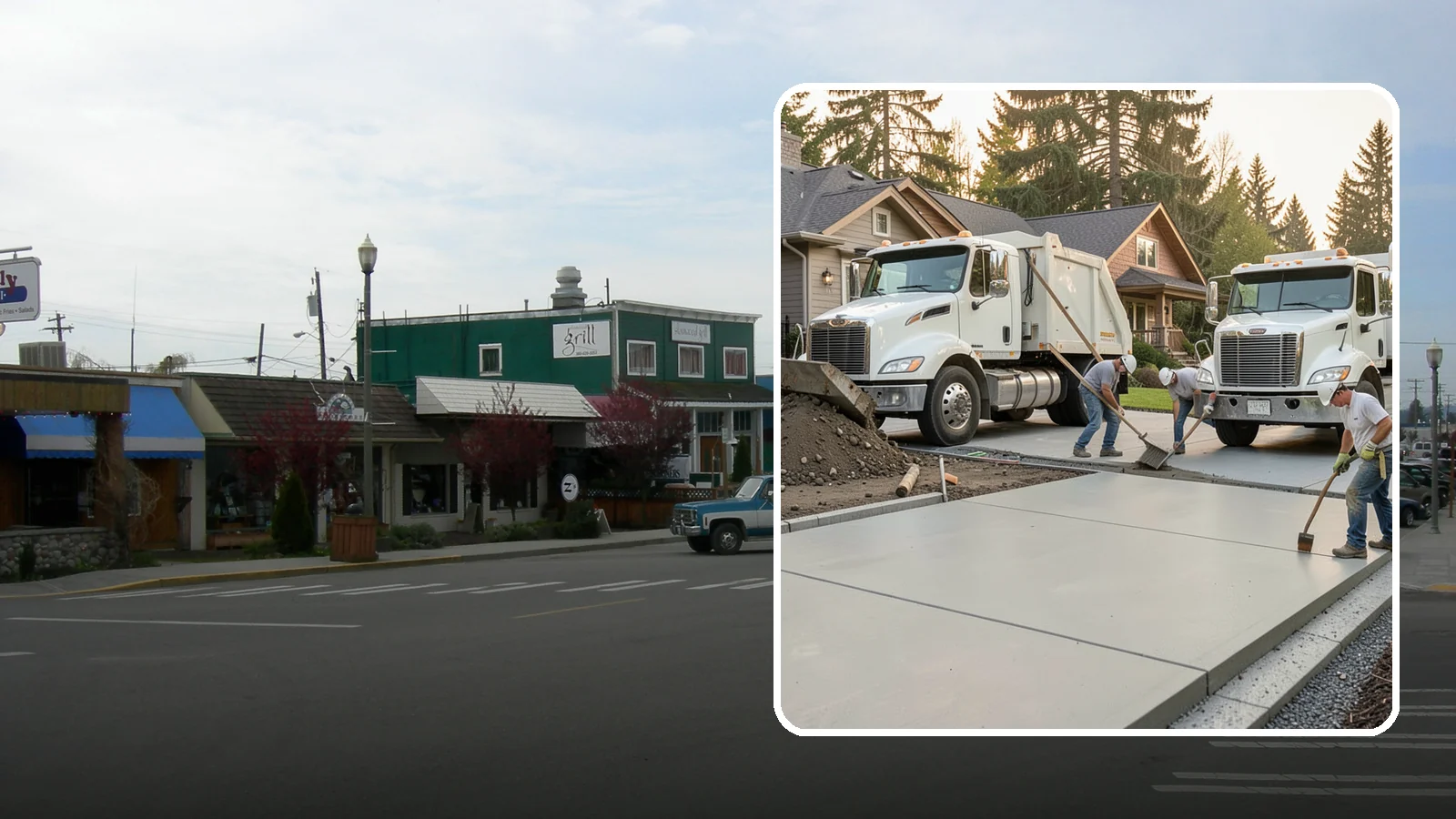 Concrete Removal in Stanwood, Snohomish County, WA - Safe, thorough demolition and haul-away of old concrete to clear the way for your next project.