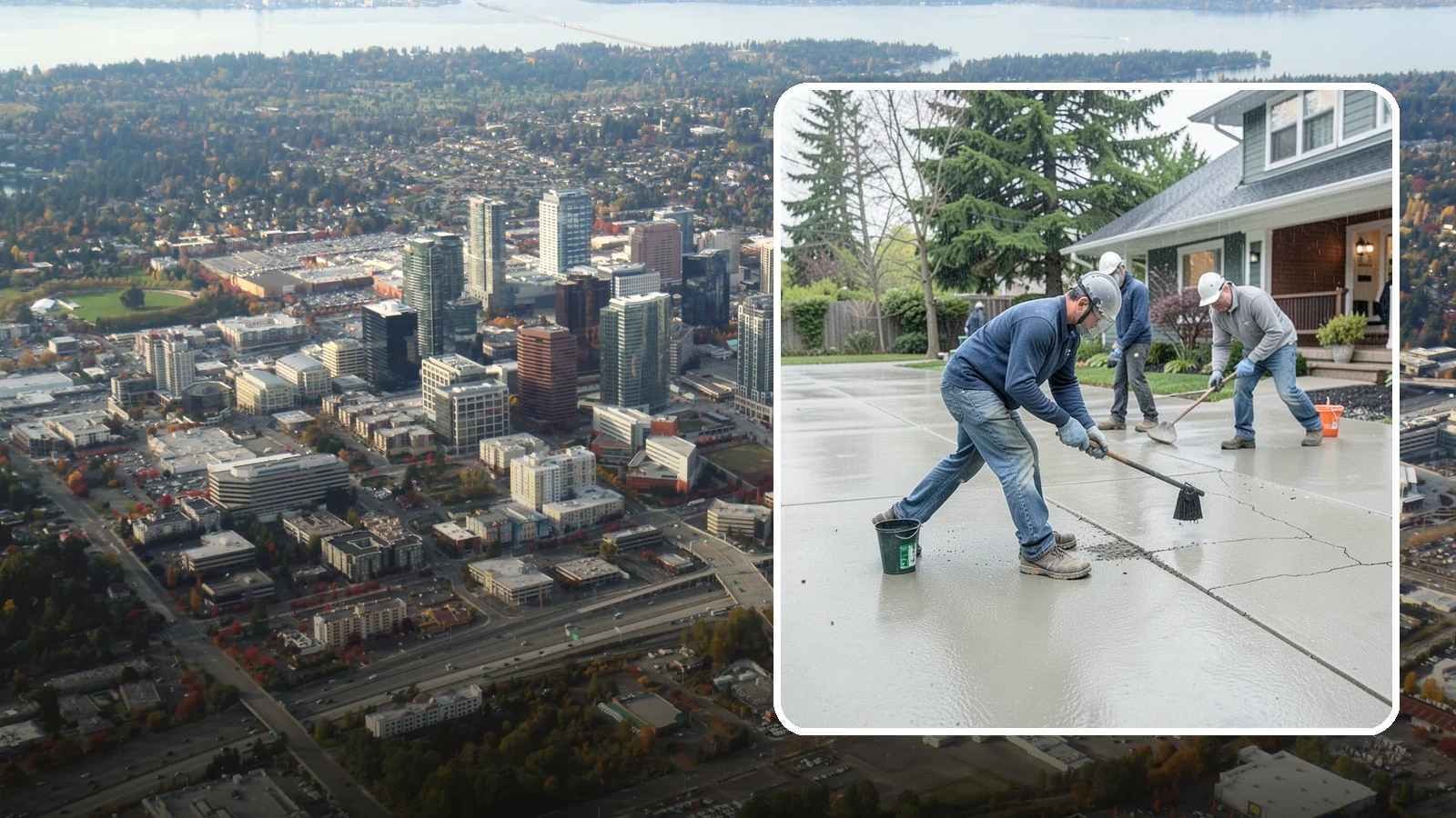 Concrete Repair in Bellevue, King County, WA - Restore cracked, spalled, or settling concrete before Puget Sound moisture turns small flaws into costly failures.