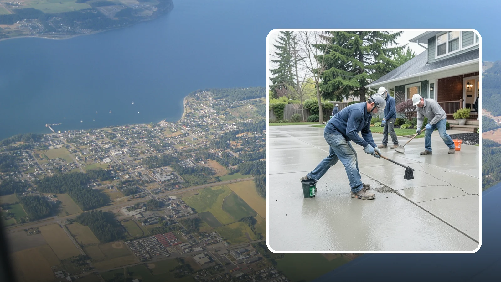 Concrete Repair in Coupeville, Island County, WA - Restore cracked, spalled, or settling concrete before Puget Sound moisture turns small flaws into costly failures.