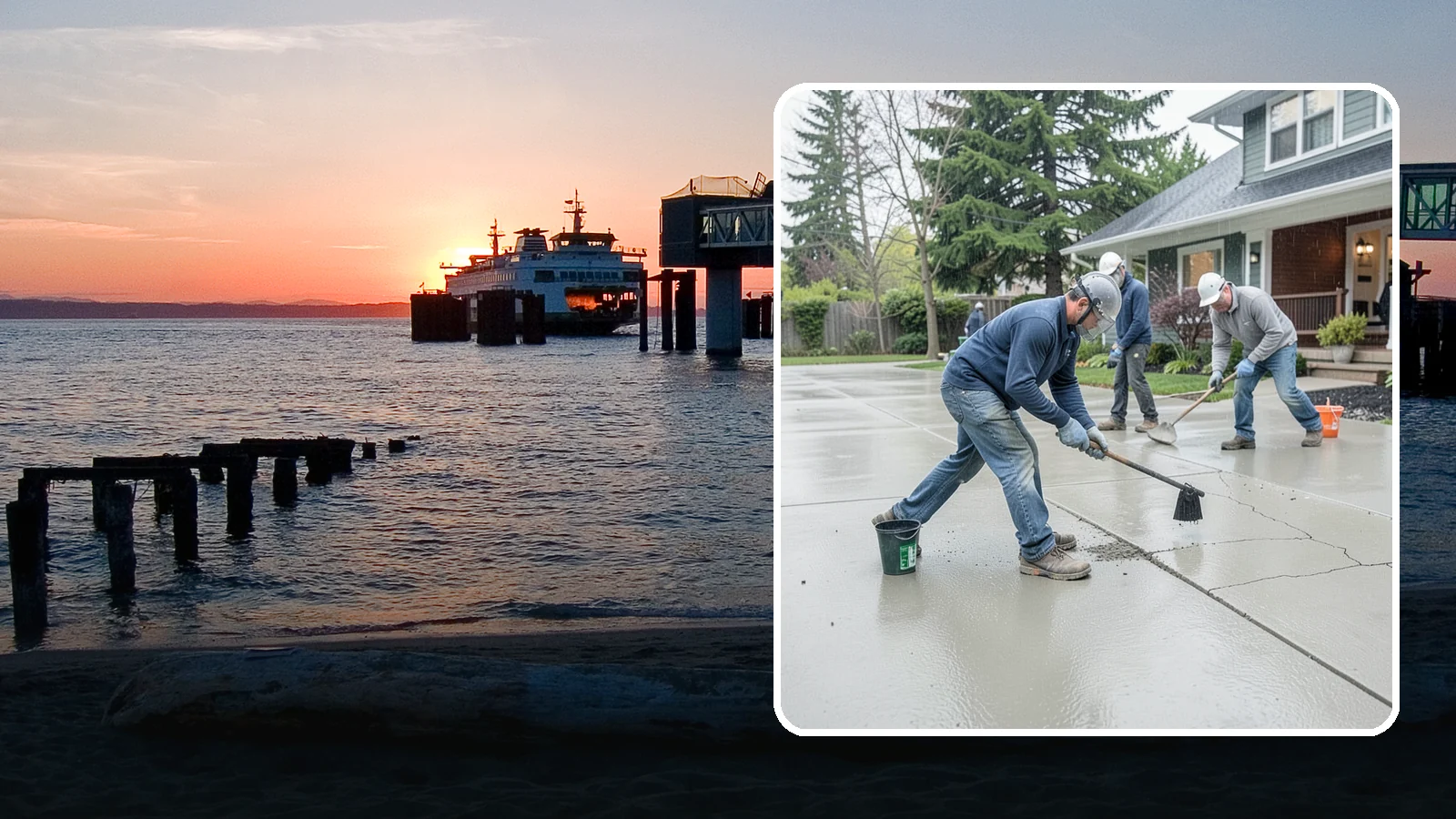 Concrete Repair in Edmonds, Snohomish County, WA - Restore cracked, spalled, or settling concrete before Puget Sound moisture turns small flaws into costly failures.