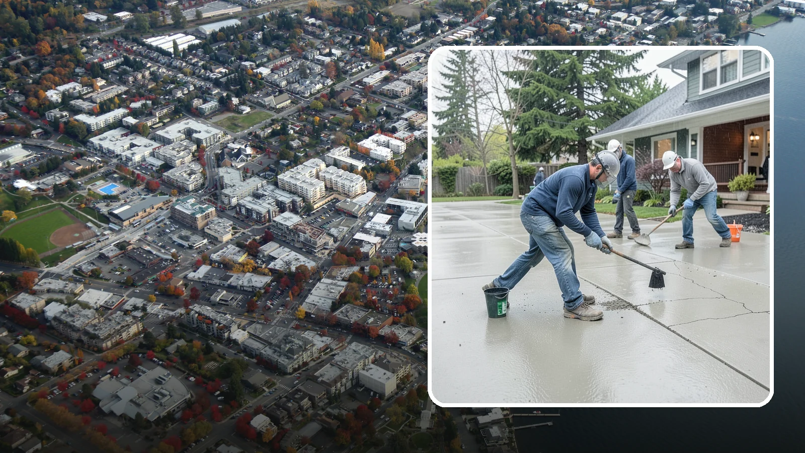 Concrete Repair in Kirkland, King County, WA - Restore cracked, spalled, or settling concrete before Puget Sound moisture turns small flaws into costly failures.