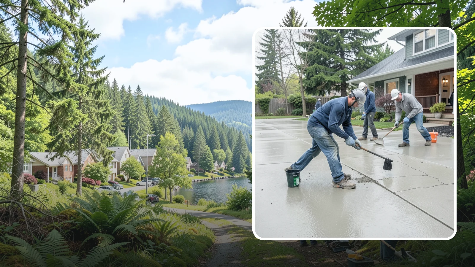 Concrete Repair in Lake Forest Park, King County, WA - Restore cracked, spalled, or settling concrete before Puget Sound moisture turns small flaws into costly failures.